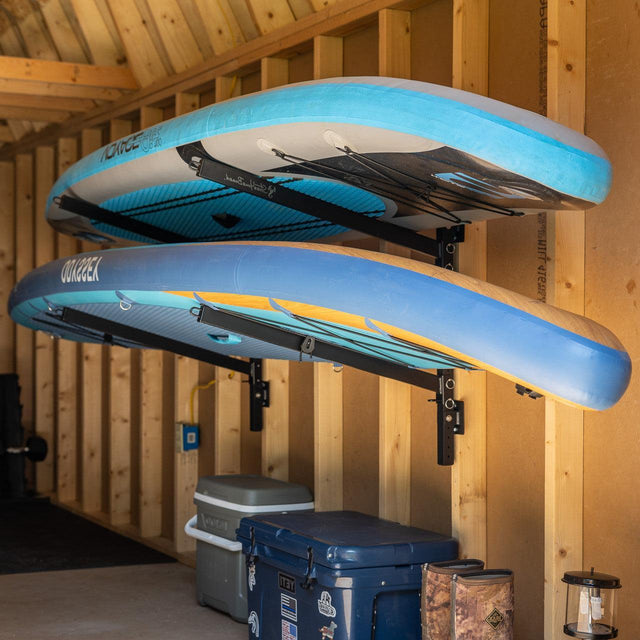 Kona SUP & Surfboard Storage | Indoor Adjustable Rack | 2 Level-Wall Mounted-Grease Monkey Garage