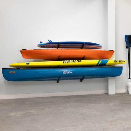 Kona SUP & Surfboard Storage | Indoor Adjustable Rack | 4 Level-Wall Mounted-Grease Monkey Garage