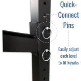 Kona SUP & Surfboard Storage | Indoor Adjustable Rack | 4 Level-Wall Mounted-Grease Monkey Garage