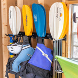Laurel Lake Paddle Storage Rack | Holds 16 Paddles-Wall Mounted-Grease Monkey Garage
