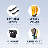 Laurel Lake Paddle Storage Wall Hook | Holds 6 Paddles-Wall Mounted-Grease Monkey Garage