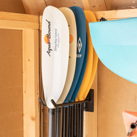 Laurel Lake Paddle Storage Wall Hook | Holds 6 Paddles-Wall Mounted-Grease Monkey Garage