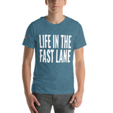 Life in the Fast Lane Unisex T-Shirt-Grease Monkey Garage