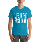 Life in the Fast Lane Unisex T-Shirt-Grease Monkey Garage