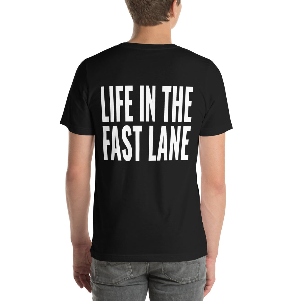 Life in the Fast Lane Unisex T-Shirt-Grease Monkey Garage