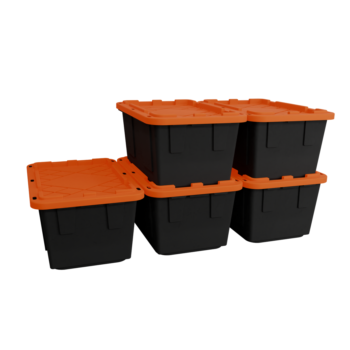 Lockable Storage Bin - 27 Gallon - Set of 5-Grease Monkey Garage