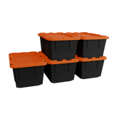 Lockable Storage Bin - 27 Gallon - Set of 5-Grease Monkey Garage
