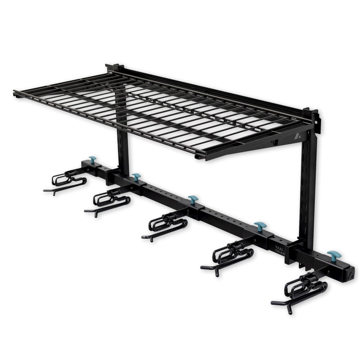 Lone Peak Ski + Shelf | Adjustable Wall Storage System | Holds 5 Pairs of Skis-Wall Mounted-Grease Monkey Garage