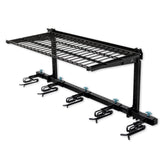 Lone Peak Ski + Shelf | Adjustable Wall Storage System | Holds 5 Pairs of Skis-Wall Mounted-Grease Monkey Garage