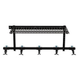 Lone Peak Ski + Shelf | Adjustable Wall Storage System | Holds 5 Pairs of Skis-Wall Mounted-Grease Monkey Garage