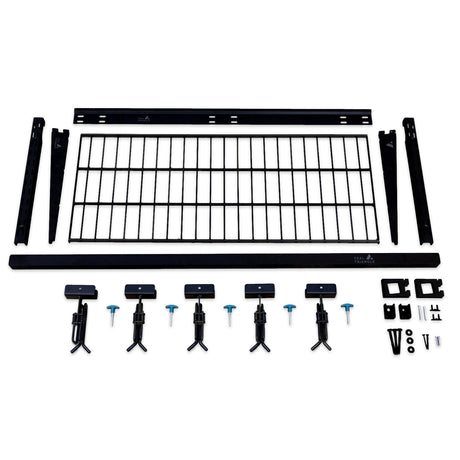 Lone Peak Ski + Shelf | Adjustable Wall Storage System | Holds 5 Pairs of Skis-Wall Mounted-Grease Monkey Garage