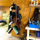 Loudoun English & Western Horse Saddle Storage Rack-Wall Mounted-Grease Monkey Garage