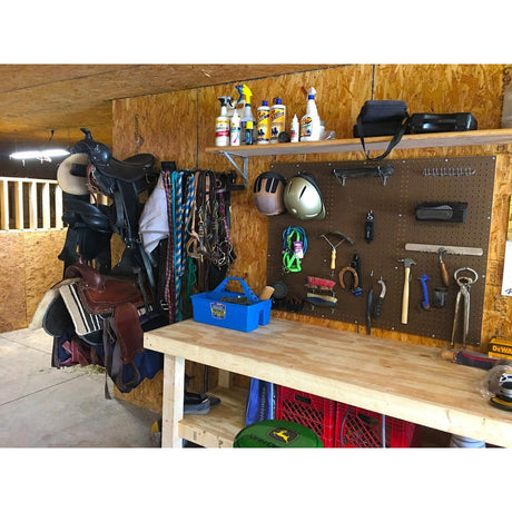 Loudoun English & Western Horse Saddle Storage Rack-Wall Mounted-Grease Monkey Garage