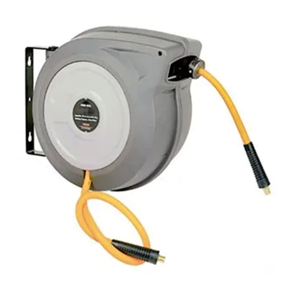 Master Mechanic 3/8" x 50' Hybrid Polymer Air Hose Reel with Plastic Housing-*Home&Garden | Lawn & Garden | Watering & Irrigation | Garden Hoses-Grease Monkey Garage