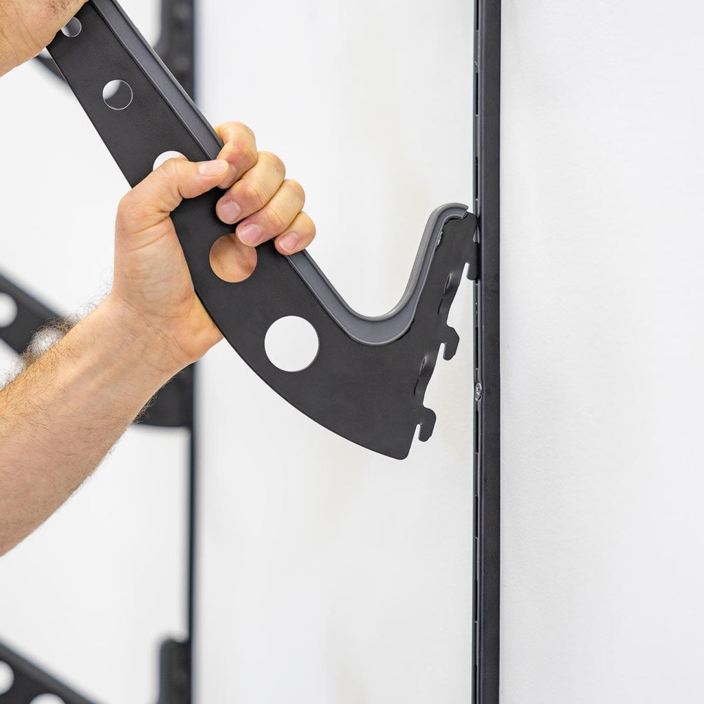 Montage Mountain Ski Storage | Adjustable XSR | 4 Levels | Black-Wall Mounted-Grease Monkey Garage