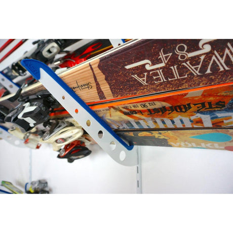 Montage Mountain Ski Storage | Adjustable XSR | 4 Levels | White-Wall Mounted-Grease Monkey Garage