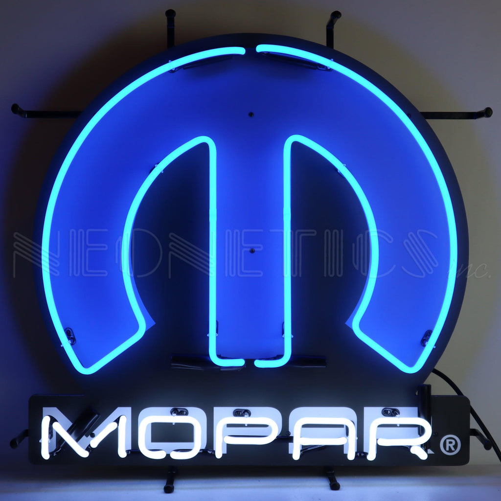 Mopar Omega M Neon Sign-Neon Signs-Grease Monkey Garage