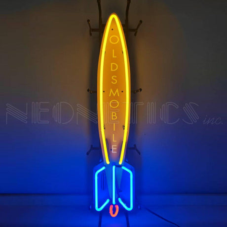 Oldsmobile Rocket Vertical Junior Neon Sign-Neon Signs-Grease Monkey Garage