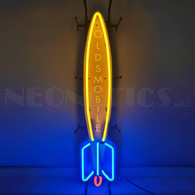 Oldsmobile Rocket Vertical Junior Neon Sign-Neon Signs-Grease Monkey Garage