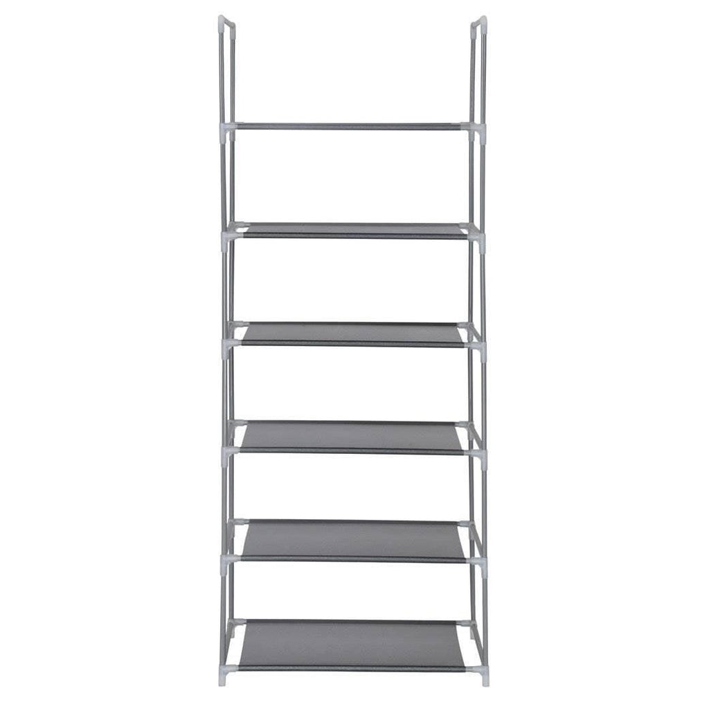 Origami Steel Framed 6 Tier Multi Purpose Home Garage Shelf Rack Stand (6 Pack)-Home & Garden | Household Supplies | Storage & Organization | Household Storage Caddies-Grease Monkey Garage