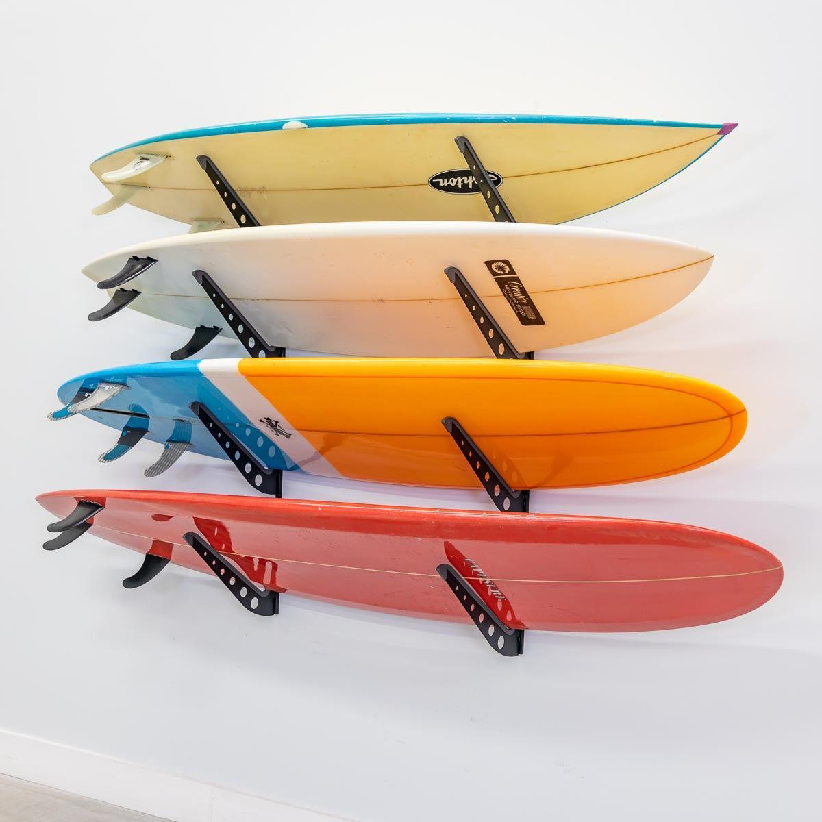 Outerbanks Surfboard Storage | Adjustable XSR | 4 Level | White-Wall Mounted-Grease Monkey Garage