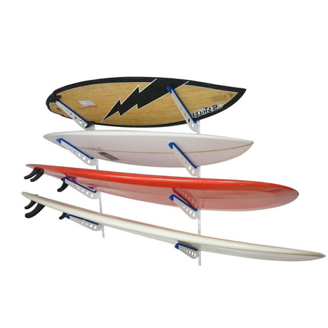 Outerbanks Surfboard Storage | Adjustable XSR | 4 Level | White-Wall Mounted-Grease Monkey Garage