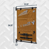 Pivot Panel Tool Organizer | Harvest Tan-Wall Mounted-Grease Monkey Garage