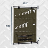 Pivot Panel Tool Organizer | High Pine Green-Wall Mounted-Grease Monkey Garage