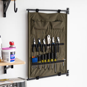 Pivot Panel Tool Organizer | High Pine Green-Wall Mounted-Grease Monkey Garage