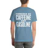 Powered by Caffeine and Gasoline Unisex T-Shirt-Grease Monkey Garage