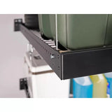 Pro Series 4 ft. x 8 ft. Wall Mounted Steel Shelf in Black (Set of 2)-Grease Monkey Garage
