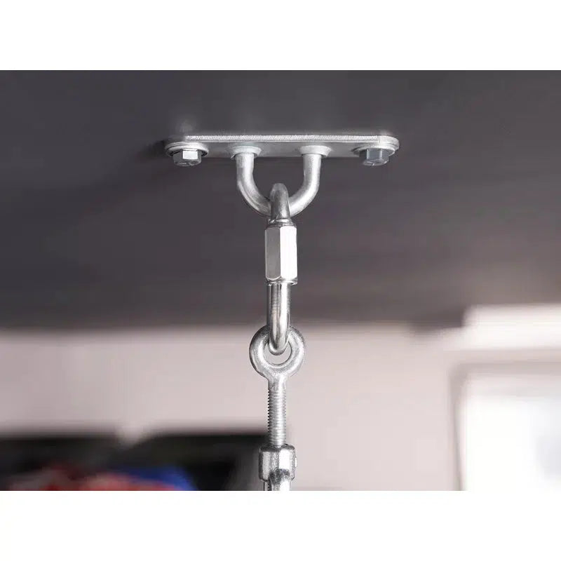 Pro Series 4 ft. x 8 ft. Wall Mounted Steel Shelf in White (Set of 2)-Grease Monkey Garage