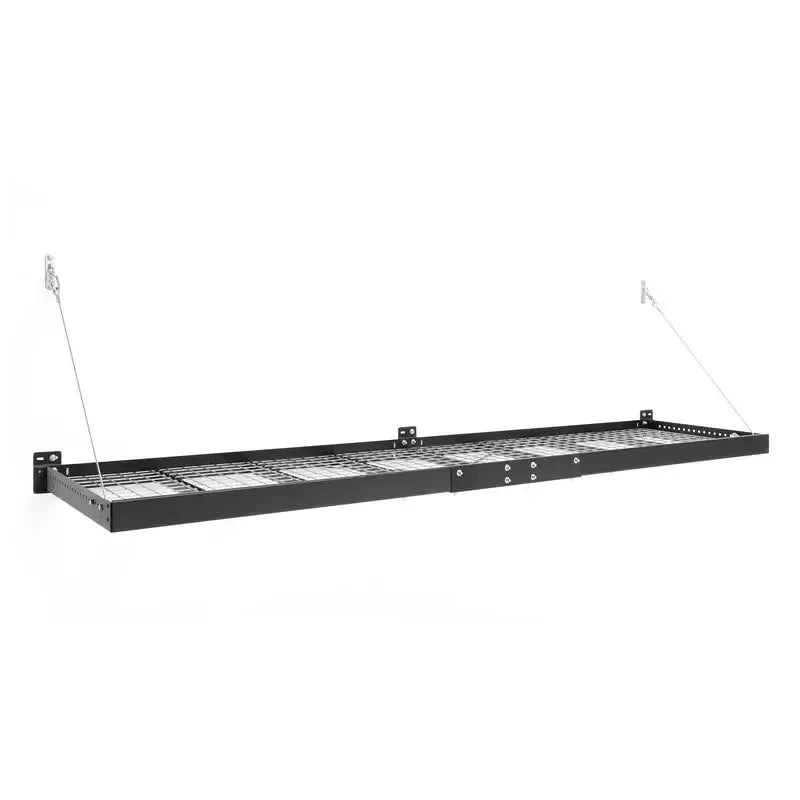 Pro Series Black 2x8ft Wall Mounted Shelf (2 Pack)-Grease Monkey Garage