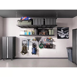Pro Series Black 4x8ft and 2x8ft Wall Mounted Shelf-Grease Monkey Garage