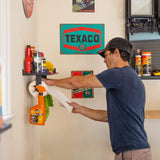 Quick Clean Paper Towel Holder and Wall Shelf-Wall Mounted-Grease Monkey Garage