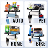 Quick Clean Paper Towel Holder and Wall Shelf-Wall Mounted-Grease Monkey Garage