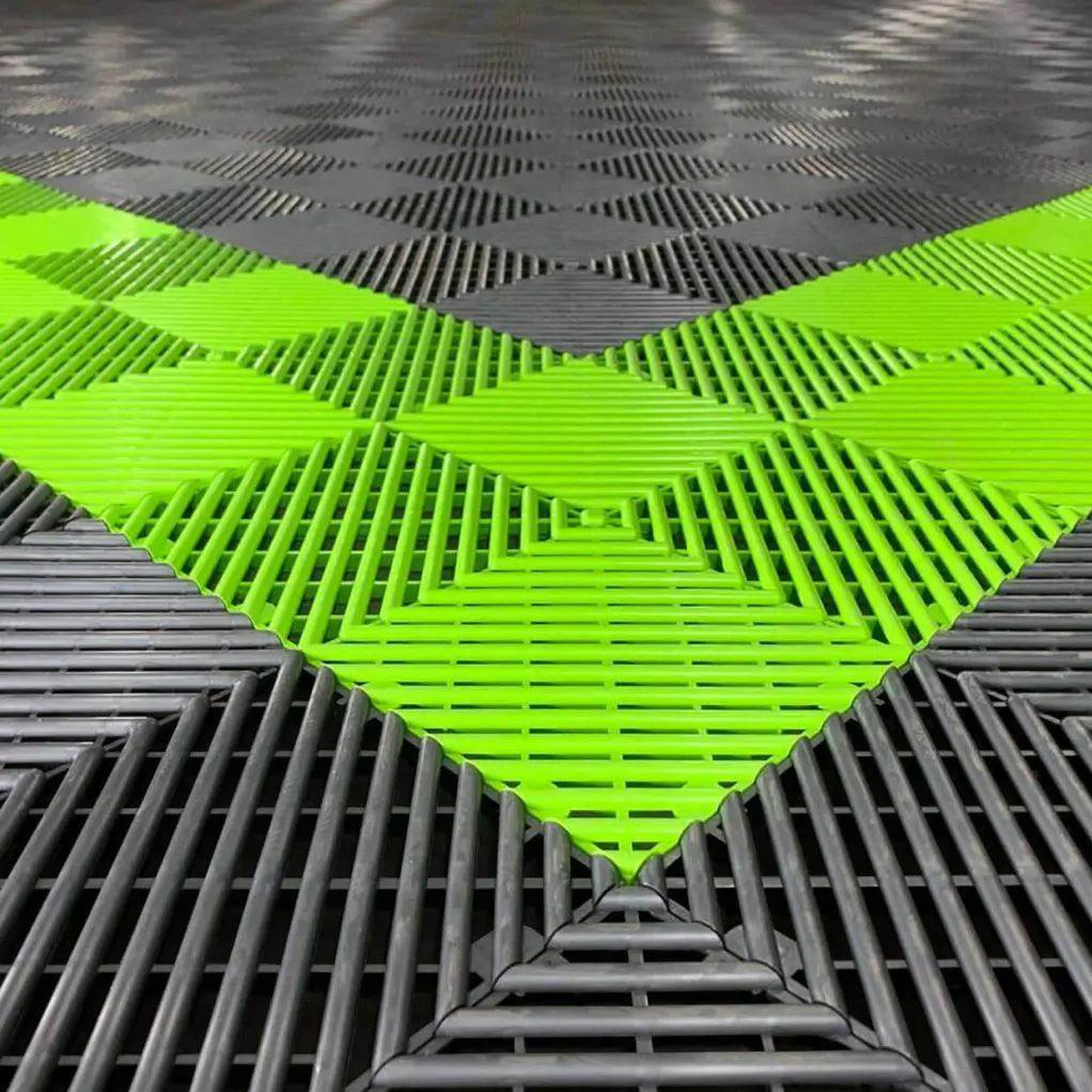 RaceDeck Free-Flow® XLC 18" x 18" Flooring Tiles-Garage Flooring-Grease Monkey Garage