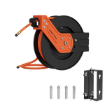 Retractable Air Hose Reel-Alloy Steel Reel-3/8in-Retractable Air Hose Reel-Grease Monkey Garage