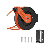 Retractable Air Hose Reel-Alloy Steel Reel-3/8in-Retractable Air Hose Reel-Grease Monkey Garage