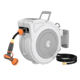 Retractable Garden Hose Reel-1/2 in-65ft-Retractable Garden Hose Reel-Grease Monkey Garage