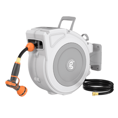Retractable Garden Hose Reel-1/2 in-65ft-Retractable Garden Hose Reel-Grease Monkey Garage