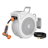 Retractable Garden Hose Reel-1/2 in-65ft-Retractable Garden Hose Reel-Grease Monkey Garage
