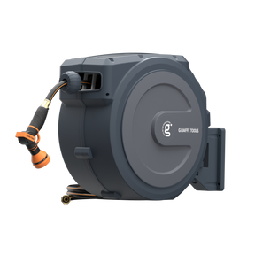 Retractable Garden Hose Reel-1/2in-100ft-Retractable Garden Hose Reel-Grease Monkey Garage