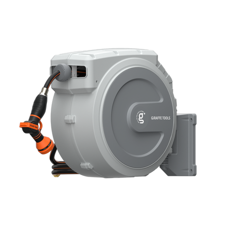 Retractable Garden Hose Reel-1/2in-130ft-Retractable Garden Hose Reel-Grease Monkey Garage