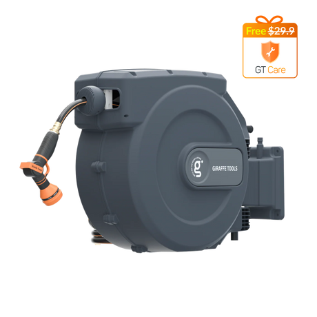 Retractable Garden Hose Reel-1/2in-155ft-Retractable Garden Hose Reel-Grease Monkey Garage