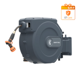 Retractable Garden Hose Reel-5/8 in-115ft-Retractable Garden Hose Reel-Grease Monkey Garage