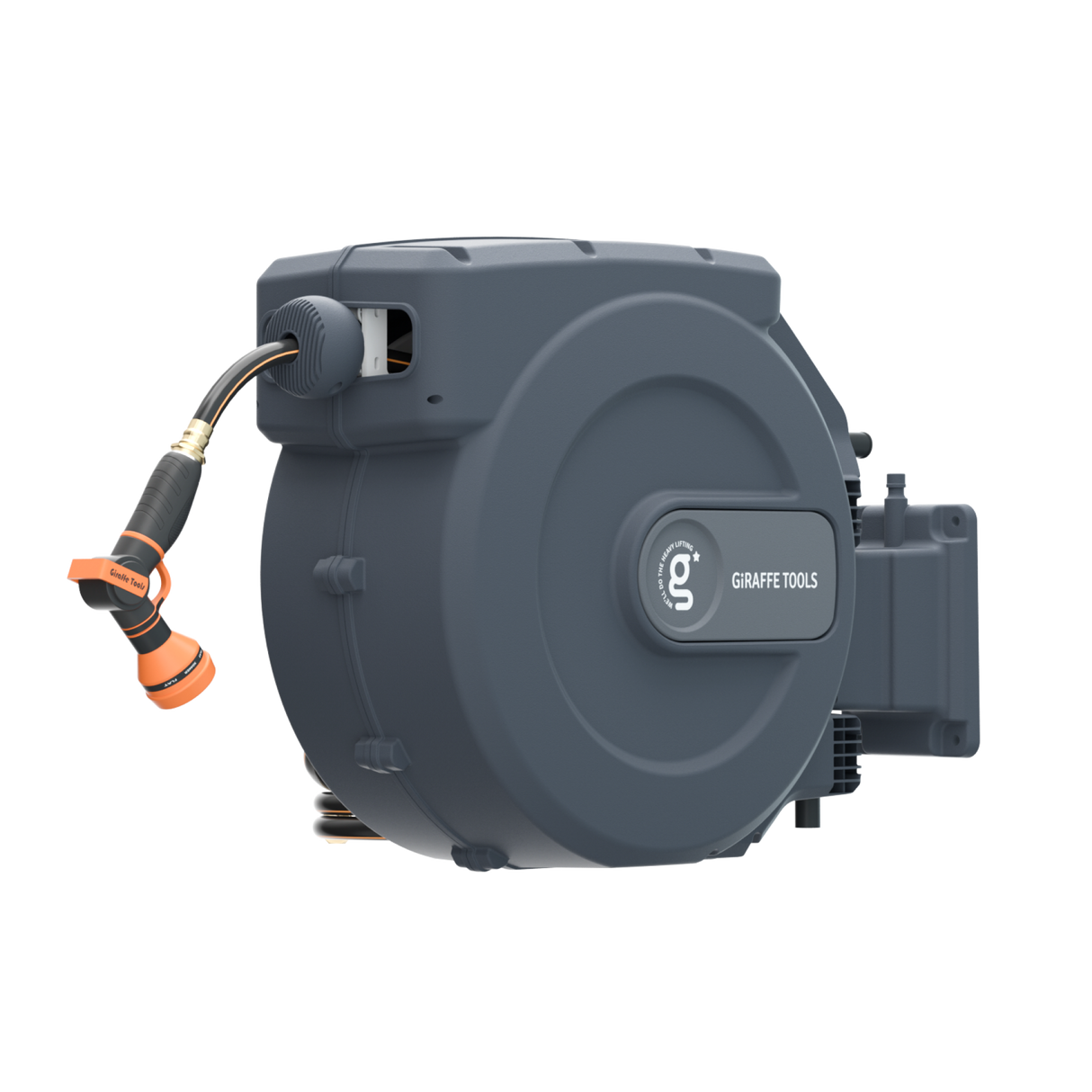 Retractable Garden Hose Reel-5/8 in-115ft-Retractable Garden Hose Reel-Grease Monkey Garage