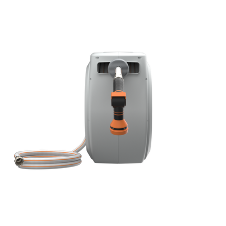 Retractable Garden Hose Reel-5/8 in-65ft-Retractable Garden Hose Reel-Grease Monkey Garage