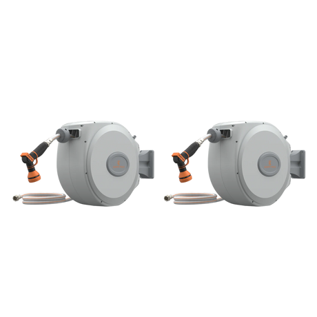 Retractable Garden Hose Reel-5/8 in-65ft-Retractable Garden Hose Reel-Grease Monkey Garage