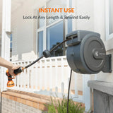 Retractable Garden Hose Reel 65ft-155ft-Retractable Garden Hose Reel-Grease Monkey Garage